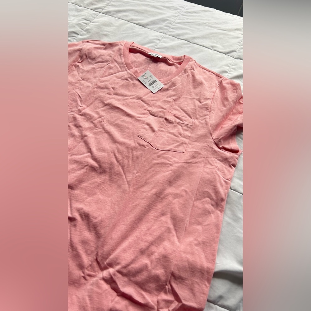 J. Crew mini tshirt dress, pink, xl, nwt